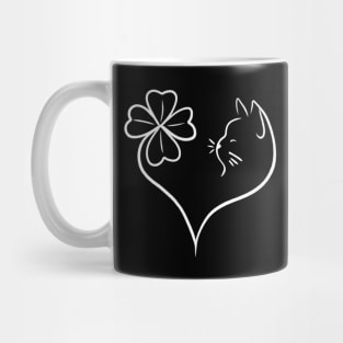 St Patrick's clover cat Mug